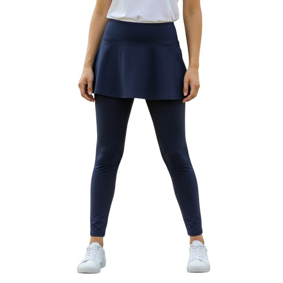 GAP Skirted Leggings Black Cropped Athletic Skort Athleisure Everday Sporty Pant - Picture 1 of 8